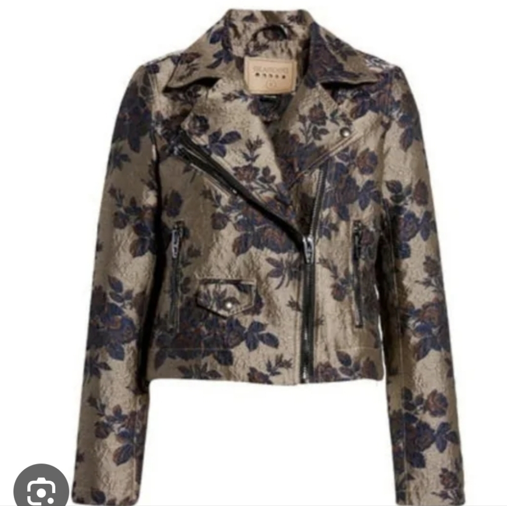 *BIG SALE* NWT BlankNyc Floral Brocade Women's Moto Jacket